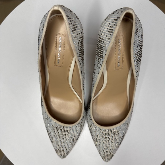 Antonio Melani | Maybeth Eggshell Blue Rhinestone Pump - Picture 6 of 11